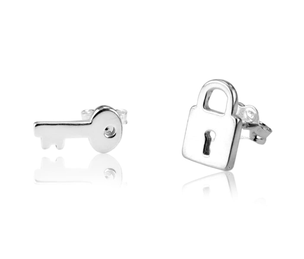 COACH Signature Lock & Key Charm Huggie Hoop Earrings | Dillard's